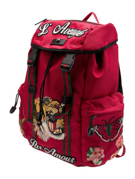 gucci tiger tech backpack